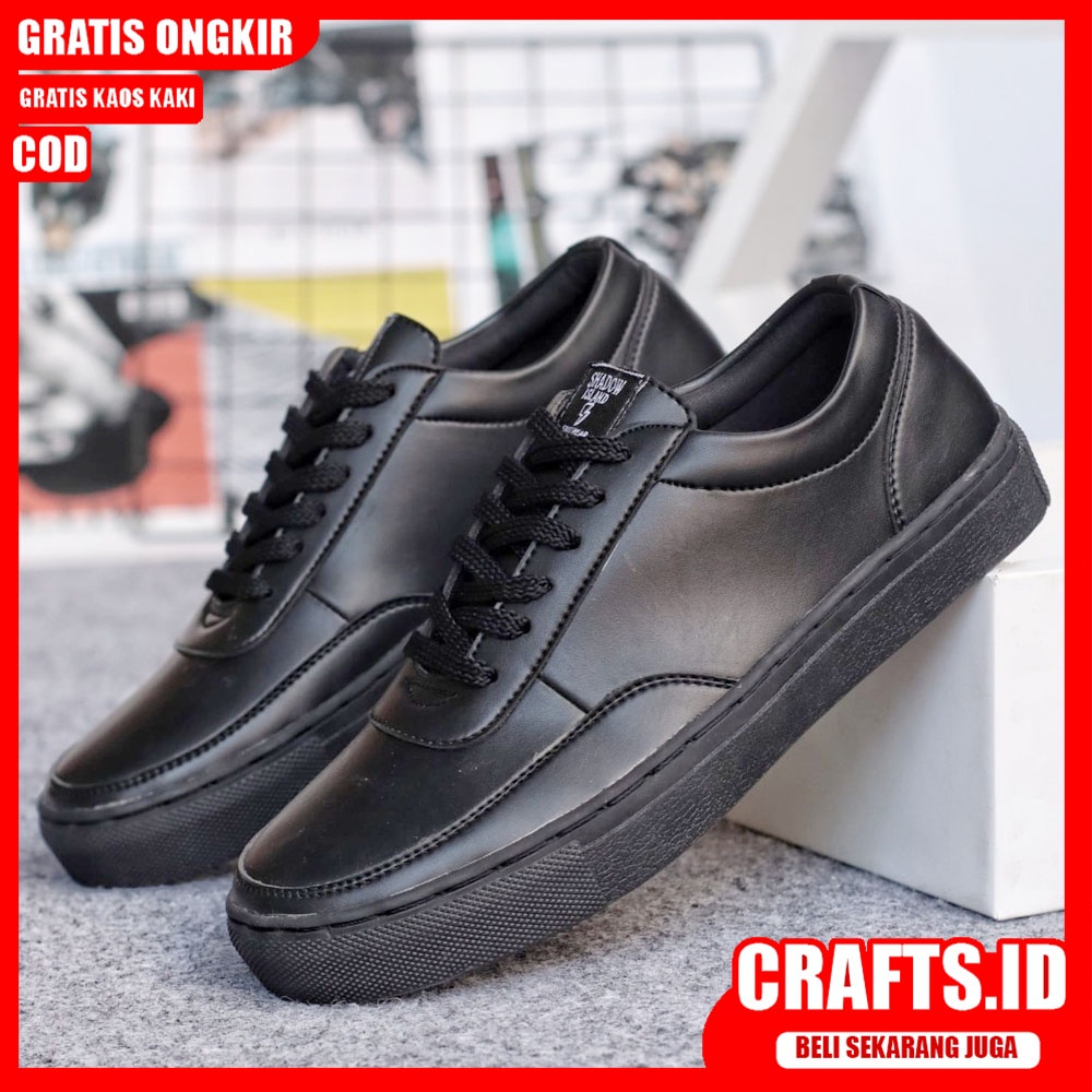 CRAFTS X ROVER Sepatu Kasual Pria Sepatu Casual Kulit Pu Ori Sepatu Kerja Cowo/Cowok Sneaker Sepatu Kerja Kantor Kondangan Keren Murah