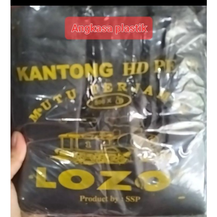 kantong plastik hd hitam lozo
