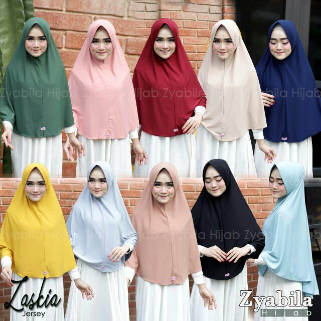Jilbab bergo syar'i Size XL Jersey premium(COD)