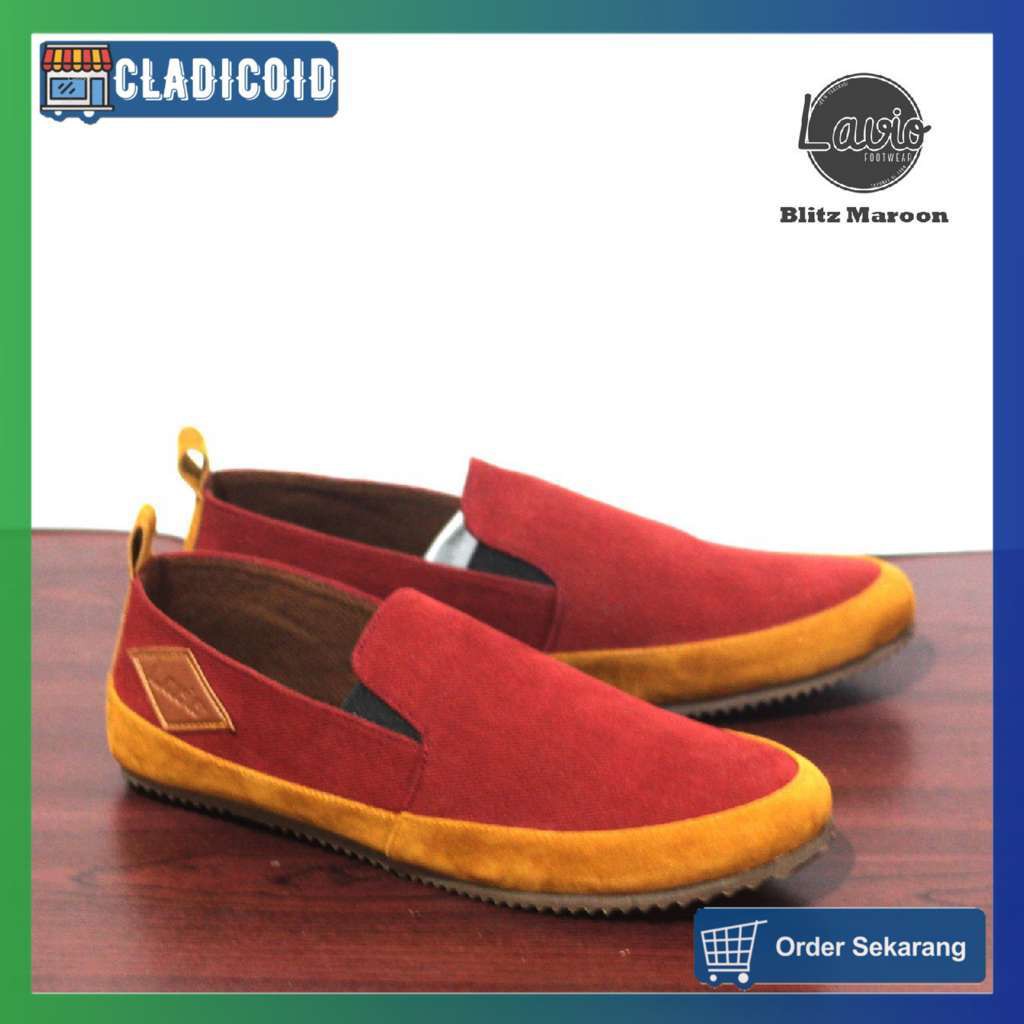 SLIP ON PRIA MODEL SPORTY LAVIO BLITZ ORIGINAL. SLIP ON KEREN