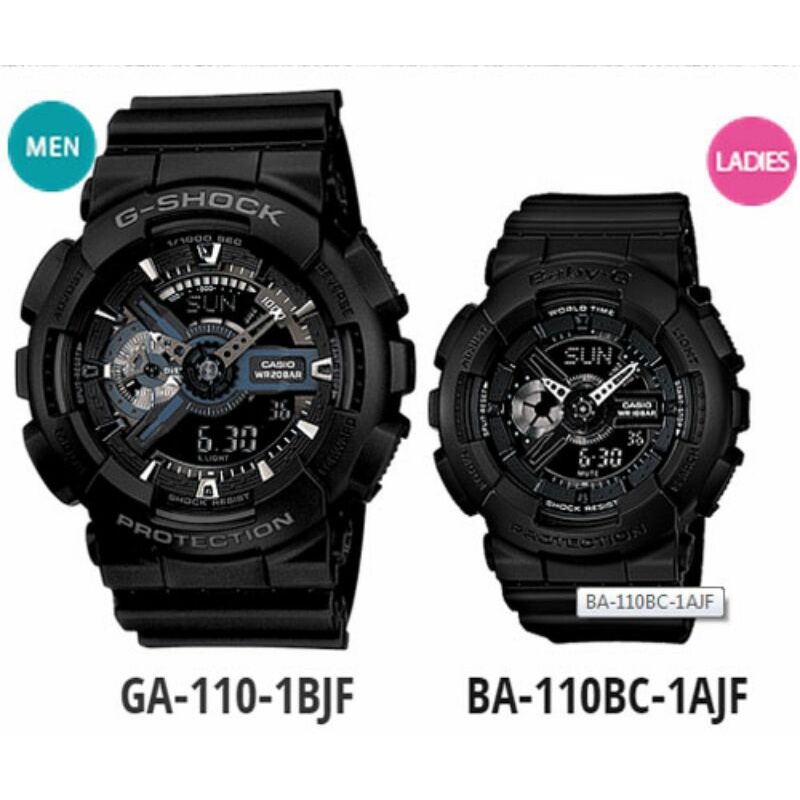 Jam tangan couple pria / wanita casio Gshock & BabyG