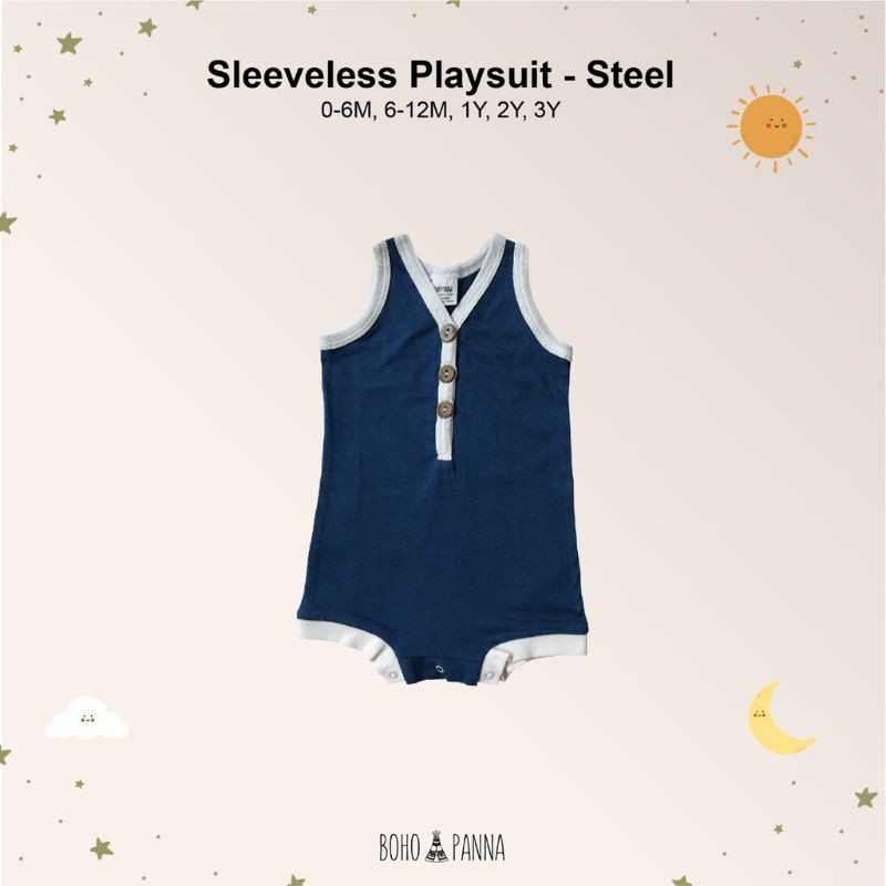 Boho Panna - Sleeveless Playsuit / BohoBaby jumper bayi