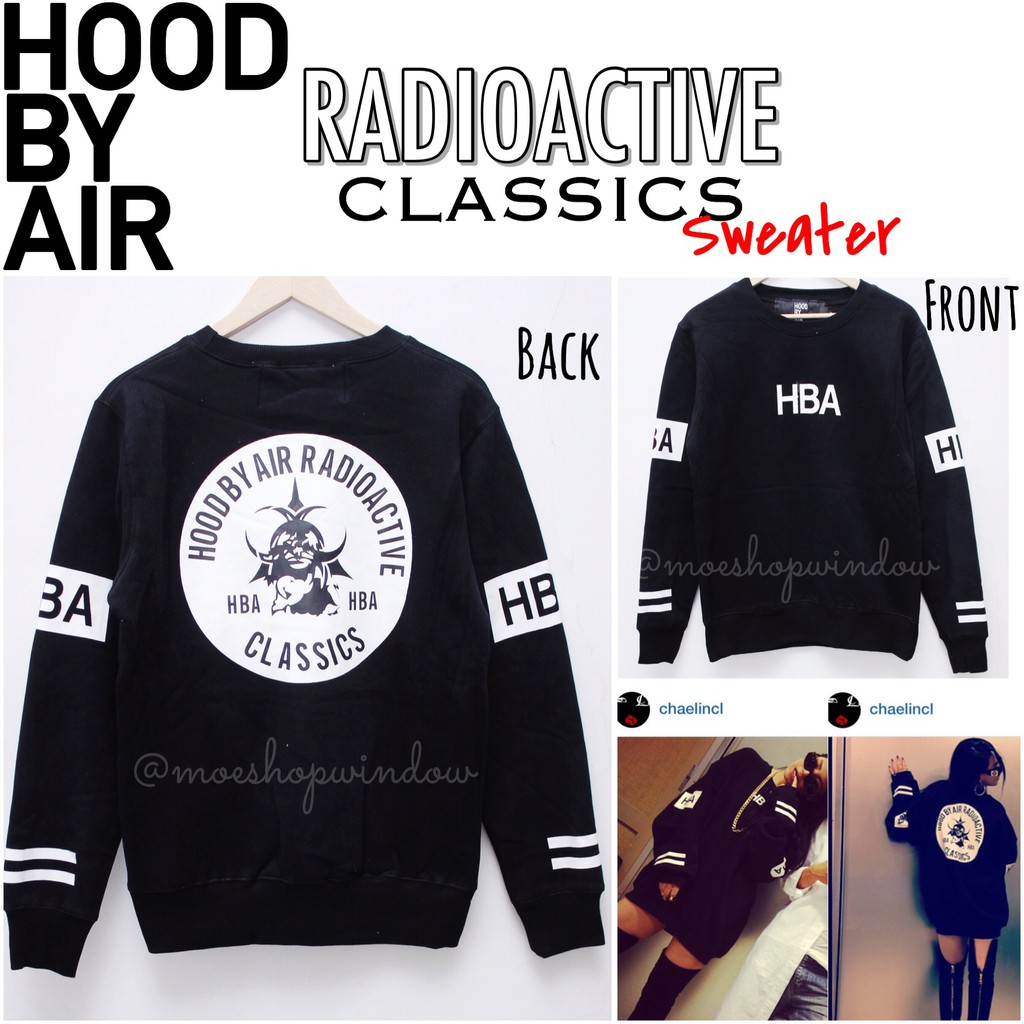 HBA • HOOD BY AIR SWEATER HOOD BY AIR RADIOACTIVE CLASSICS SWEATER