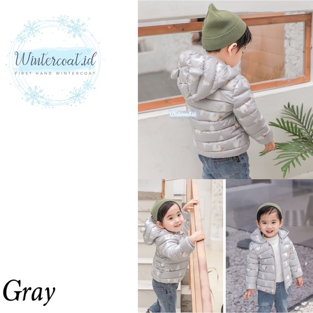 Polar Bear Winter jacket kids girls boys coat jaket musim dingin mantel anak gunung motor