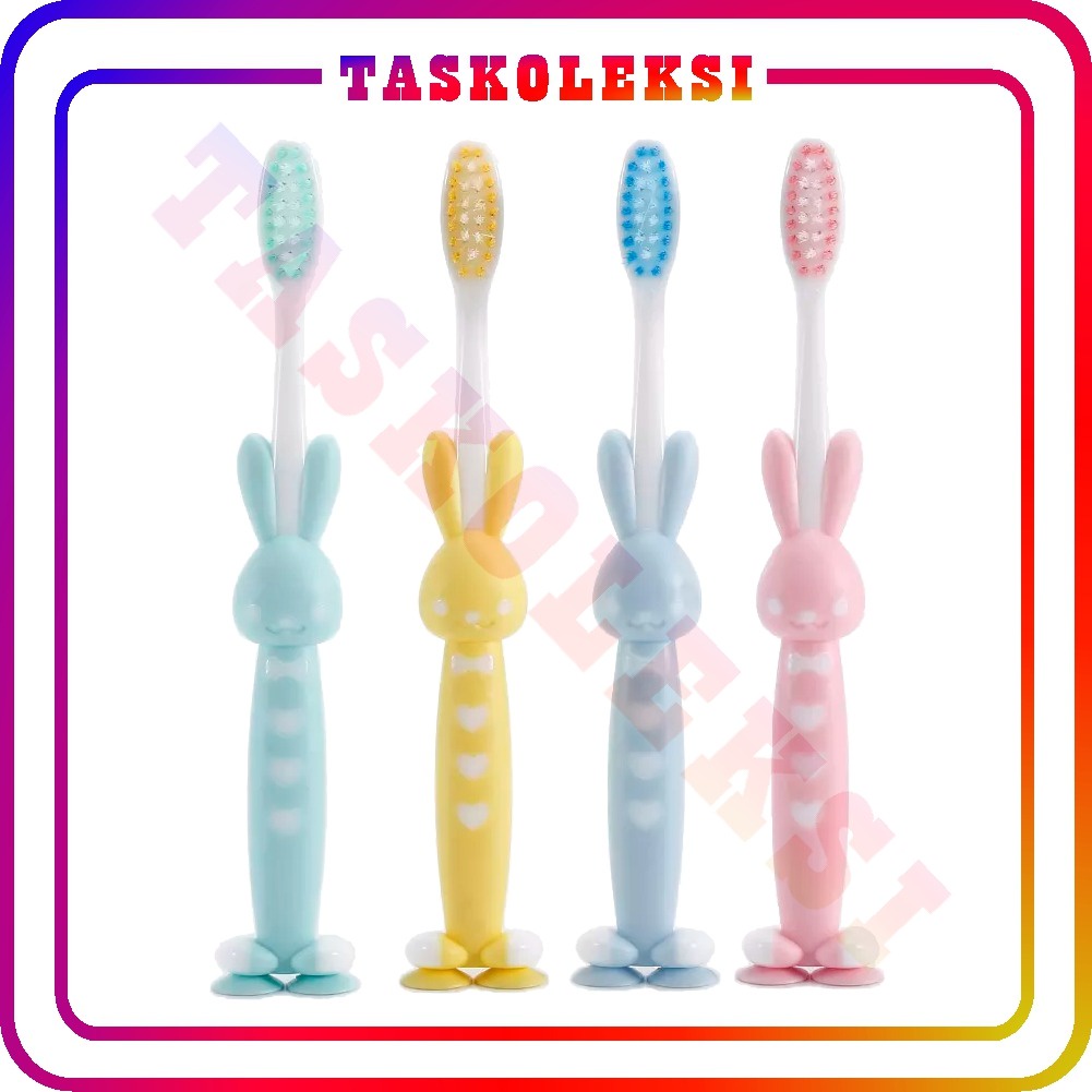 ☛TK☚ R617 Set Sikat Gigi anak Motif Animal Lucu 4pcs MURAH - Set 4pcs Kids Animal Toothbrush Colorfull