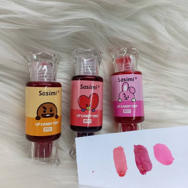 [SATUAN] liptint candy watersweet hraet BT21 SASIMI Moisturizing