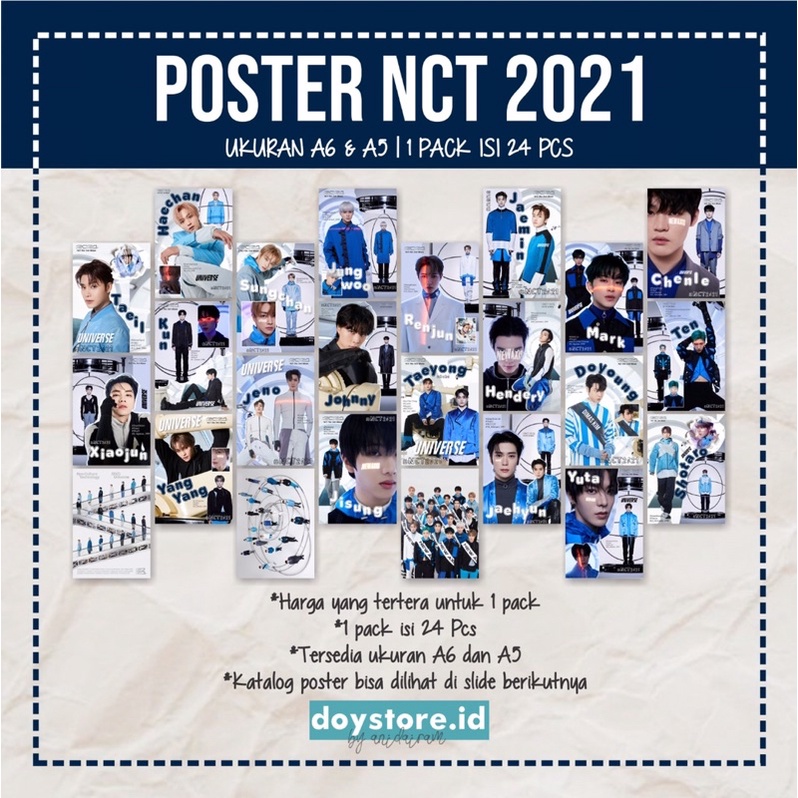 [BACA DESKRIPSI] Poster NCT 2021 Universe | Poster Dinding NCT