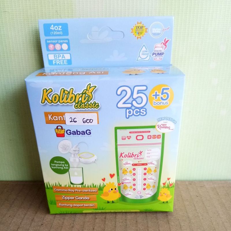 KOLIBRI CLASSIC KANTONG ASI AYAM KOENING, GIRLS, BOYS 25+5LEMBAR