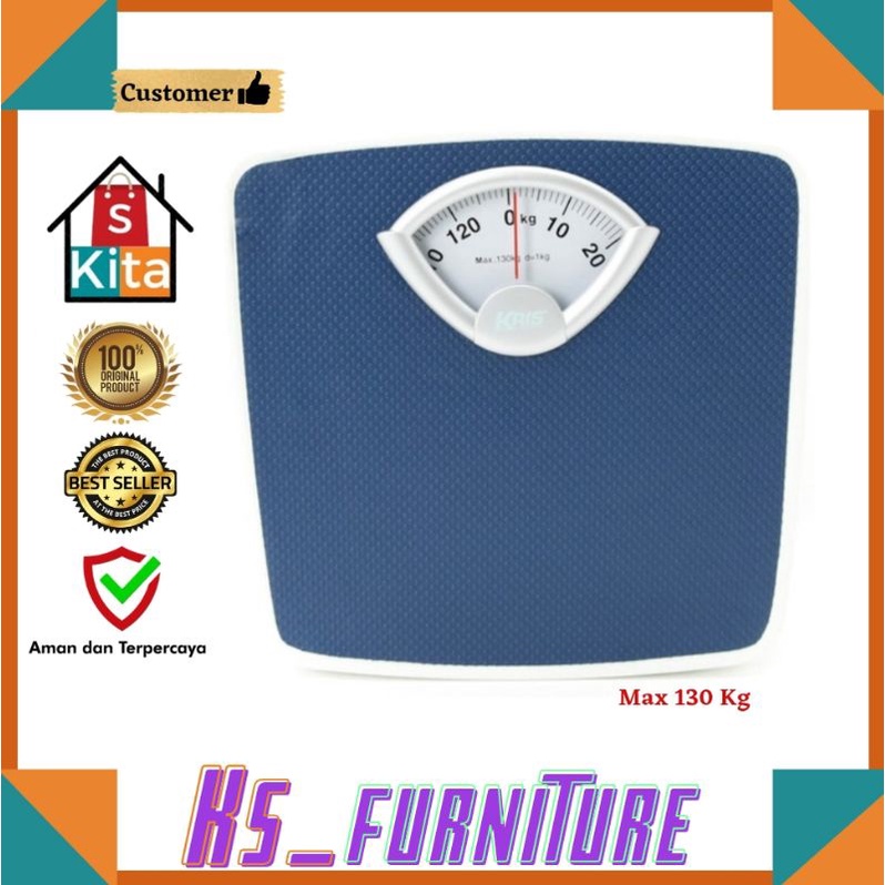Timbangan manual 130Kg/Timbangan mekanik/Timbangan kesehatan/Timbangan Kriss/Timbangan manual/Timban