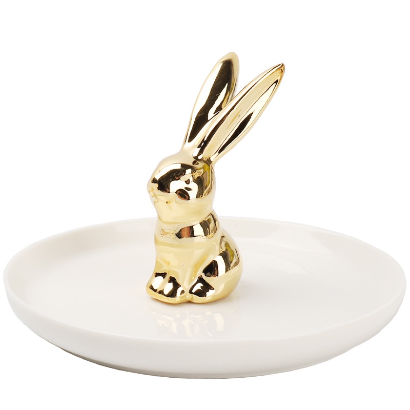 Tempat Perhiasan Aksesoris Rabbit Kelinci Tray Accesoris Jewelry/ Tempat Kunci Hiasan Meja Souvenir