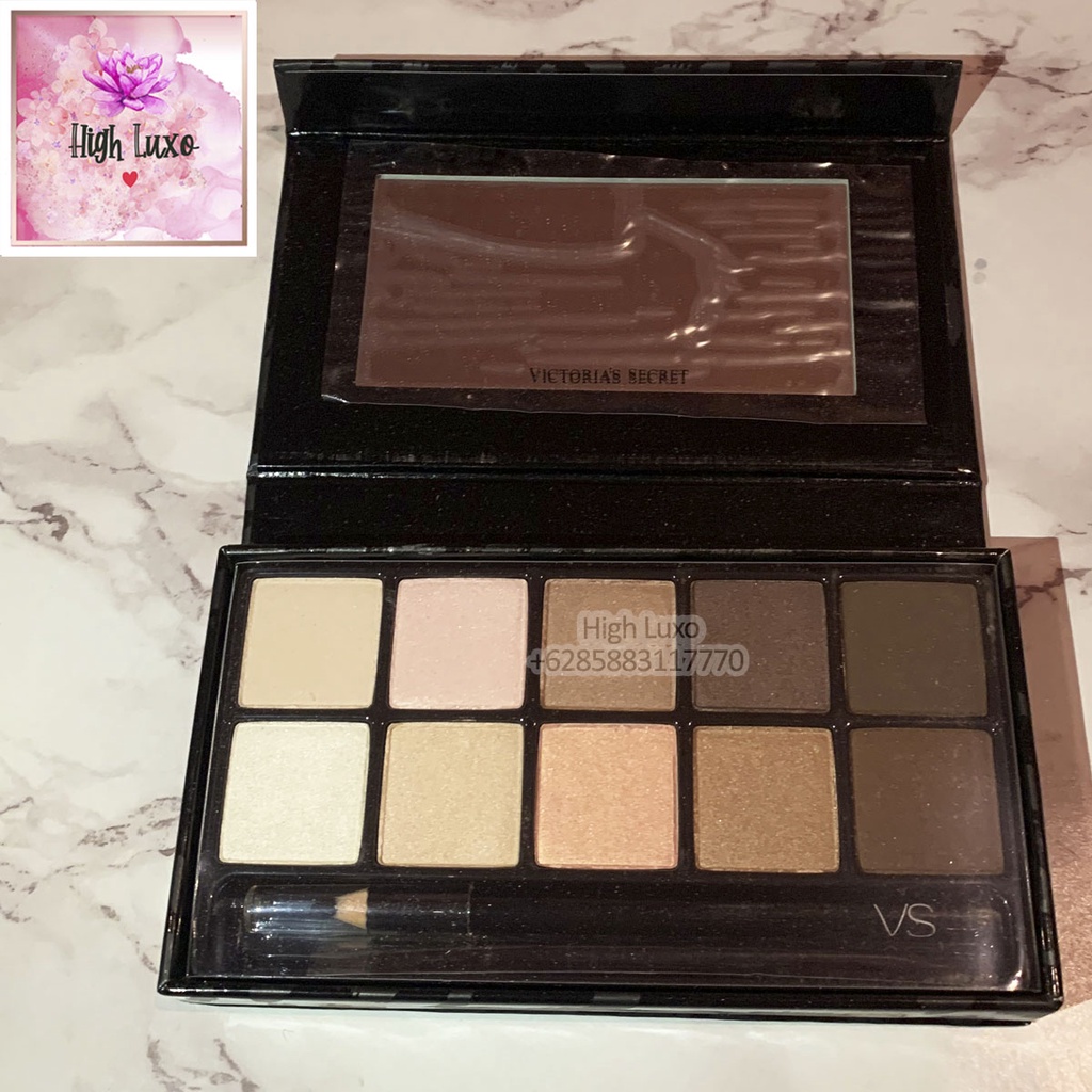 Kotak Makeup Victoria's Secret Neutral Exotics Eye Palette Essential Make up Kit Eye Shadow VS Brown