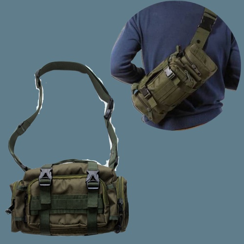Tas Selempang Pria Hijau Army TNI TACTICAL