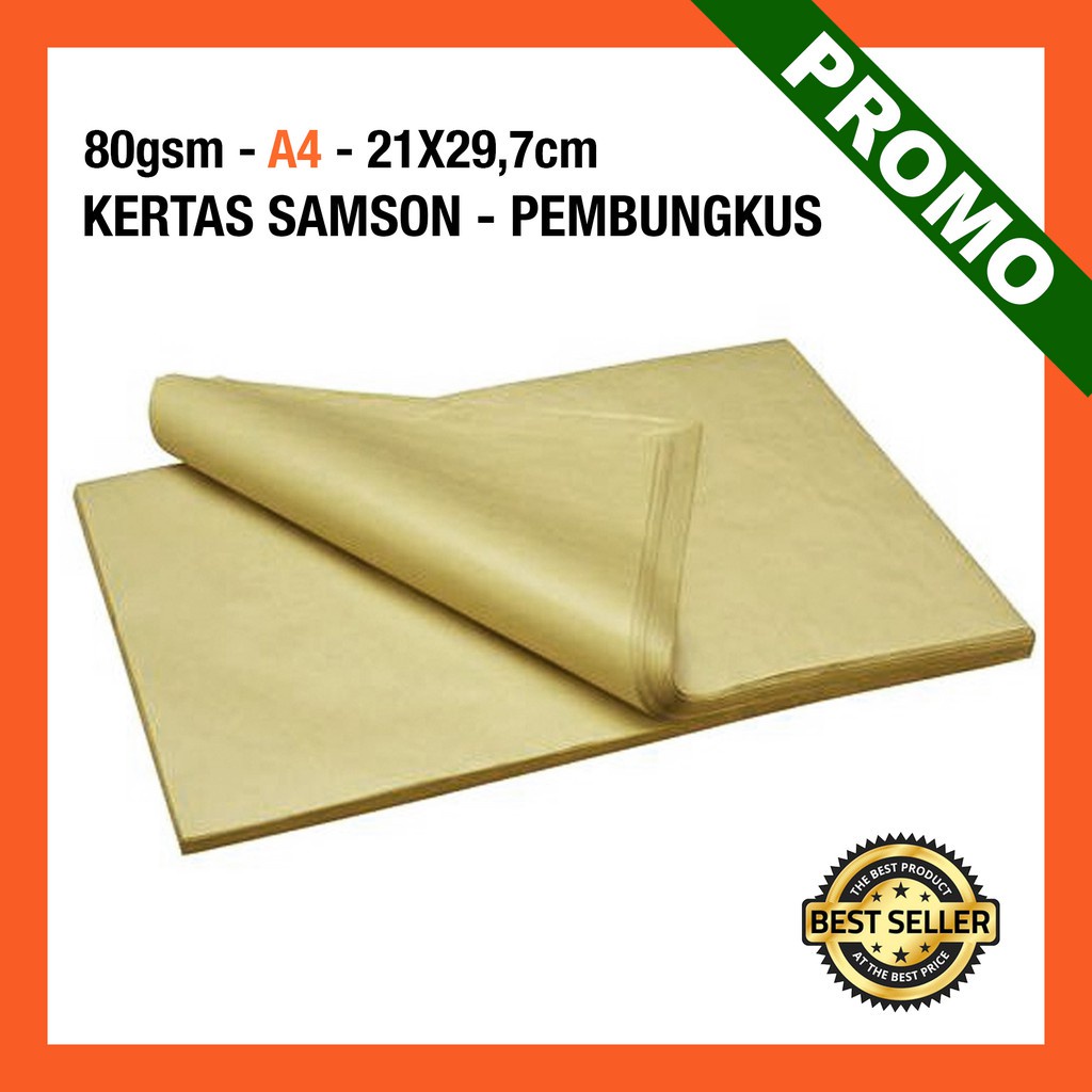[A4 - PAKET 100 LEMBAR] KERTAS SAMSON/KRAFT COKLAT 90gram VINTAGE