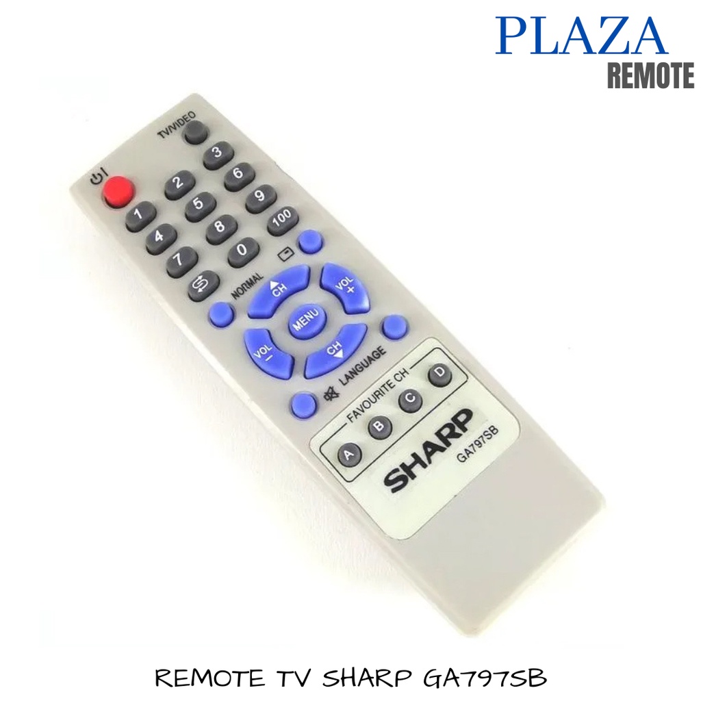 Remote sharp TV tabung LCD LED GA797SB