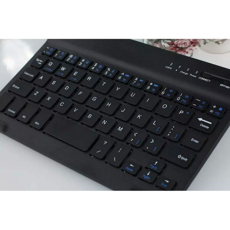 Keyboard Portable Wireless Bluetooth Rechargeable untuk PC Komputer Laptop