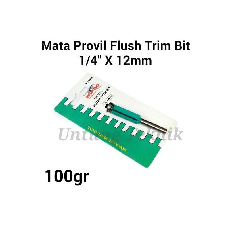 Flush Trim Bit Wipro Mata Profil Router Straight Bit Bearing 12mm