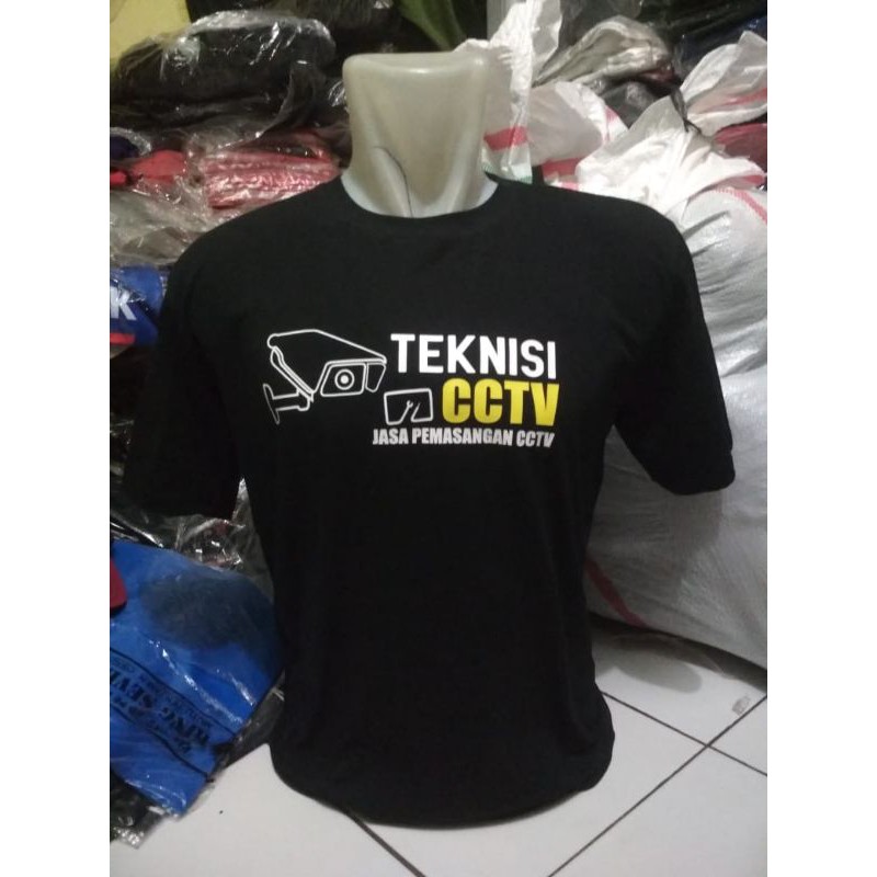 KAOS TEKNISI CCTV / KAOS JASA PEMASANGAN CCTV