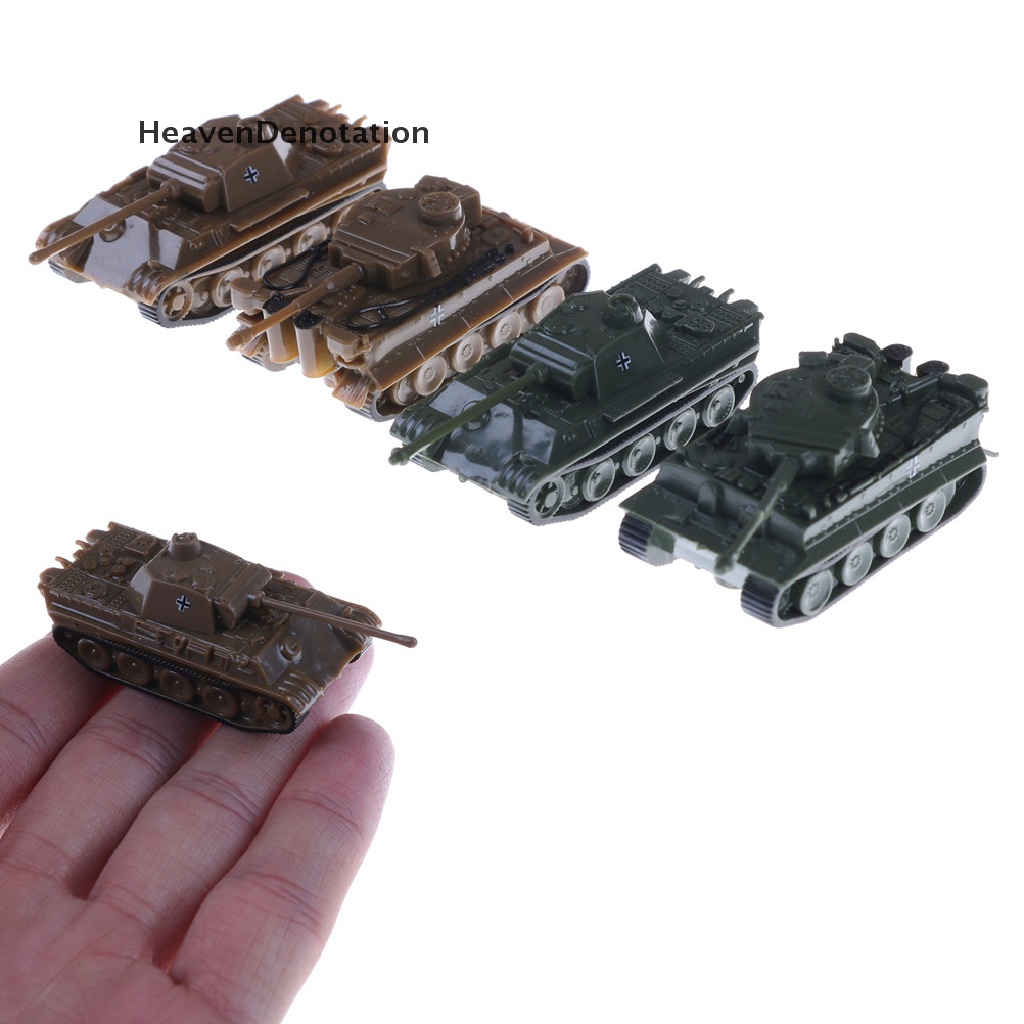 [HeavenDenotation] 4D Sand Table Plastic Tiger Tanks Toy 1:144 World War II Germany Panther Tank