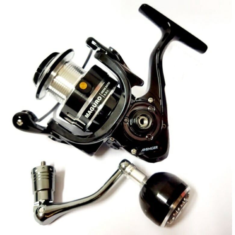 Reel Spinning Maguro Avenger XT 1000 2000 3000 4000 Power Handle Smooth Knob Bulat