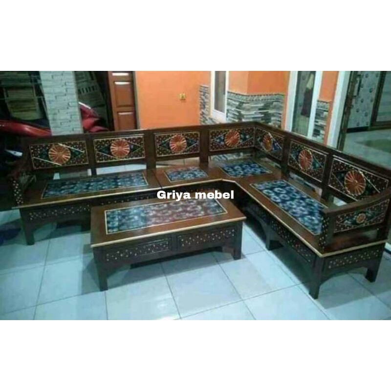 Jual Kursi Tamu Sudut Kursi Minimalis Kursi Jati Murah Indonesia|Shopee ...