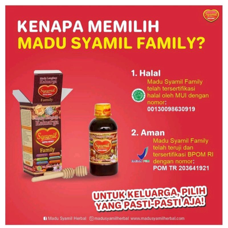 SYAMIL FAMILY Dates HONEY&quot;Madu herbal keluarga&quot;