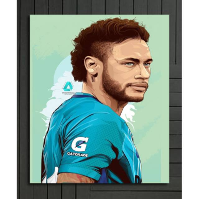 Poster dinding bola neymar