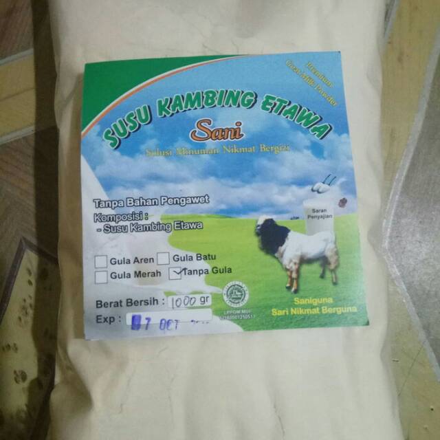 SUSU KAMBING ETTAWA 1kg tanpa gula