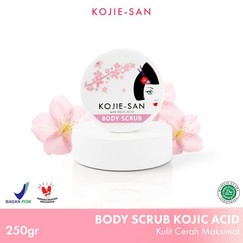 KOJIE SAN BODY SCRUB GOAT MILK/KOJIC 250GR [𝗕𝗣𝗢𝗠]