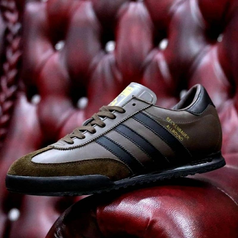 ADIDAS BECKENBAUER ALLROUND BROWN BLACK ORIGINAL MADE IN_INDONESIA