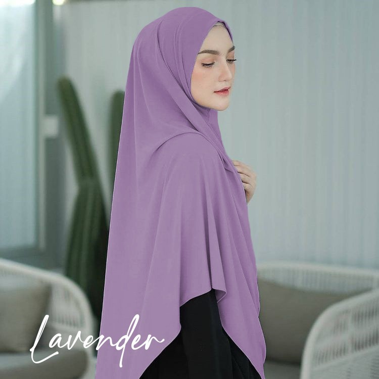 Hijab Khimar Jilbab Bergo Jumbo Kerudung Instan Syari Nadine-3