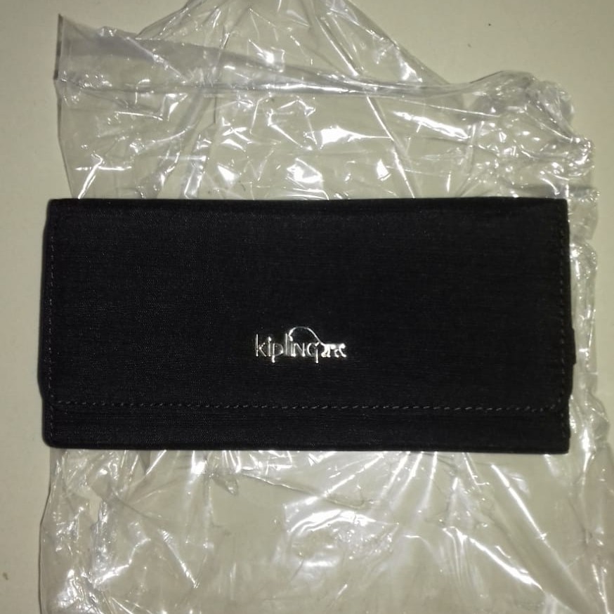 DOMPET KIPLING ORI LIPAT BROWNIE - Dompet Wanita lipat 3 panjang Original Kipling Hitam