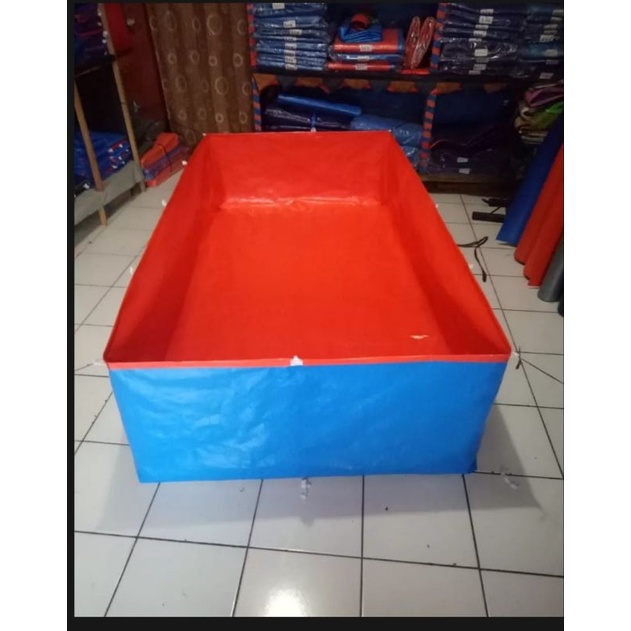 terpal kolam ikan 200x100x50cm murah meriah