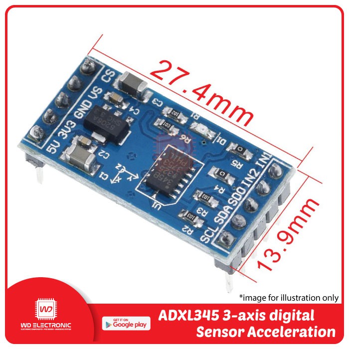 ADXL345 3 Axis Digital Gravity Sensor Acceleration module Tilt Sensor