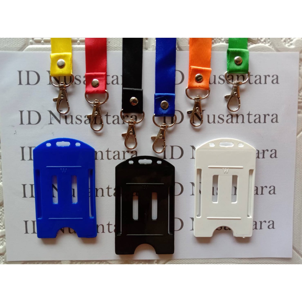 

Paket Tali 2cm Polos/No Stofer + Casing ID Card Plastik Tebal