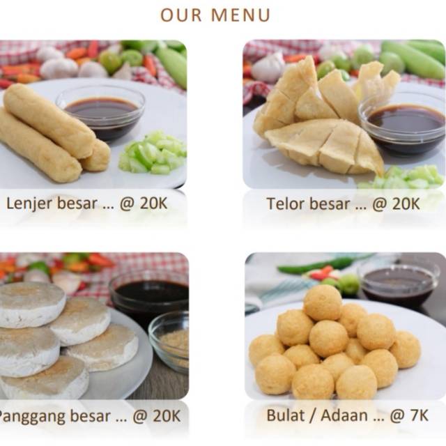 

Paket Sussy: lenjer 2, telor 2, tunu 2, adaan 10