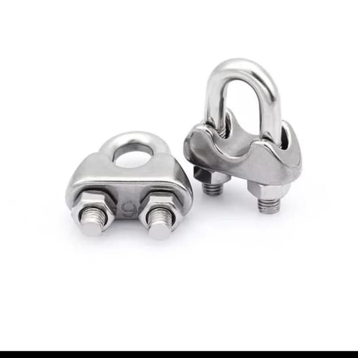 Klem Seling 6 6mm Wire Clamp Rope Wire Rope Clip 6mm