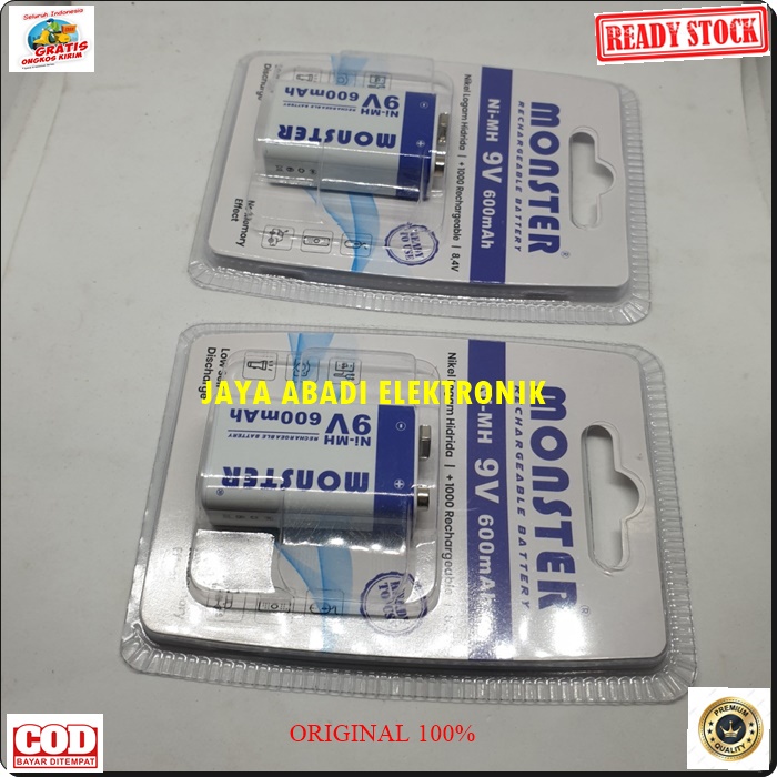 G442 ORIGINAL 9V VOLT BATERAI KOTAK CAS BATERRY BATERE BATERY BATU CASAN CHARGER CHARGE ULTRA POWER DC AC SPEAKER PORTABLE MINI MIC MIK LAMPU LED LITHIUM ION DLL ELEKTRIK ELEKTRONIK ORIGIN G442  ORIGINAL MONSTER 9v 9 volt BATU Baterai charger cas casan 60