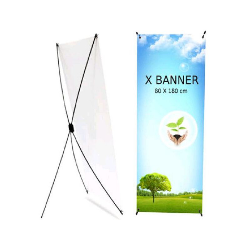 X BANNER ( TIANG + BANNER BERDIRI )