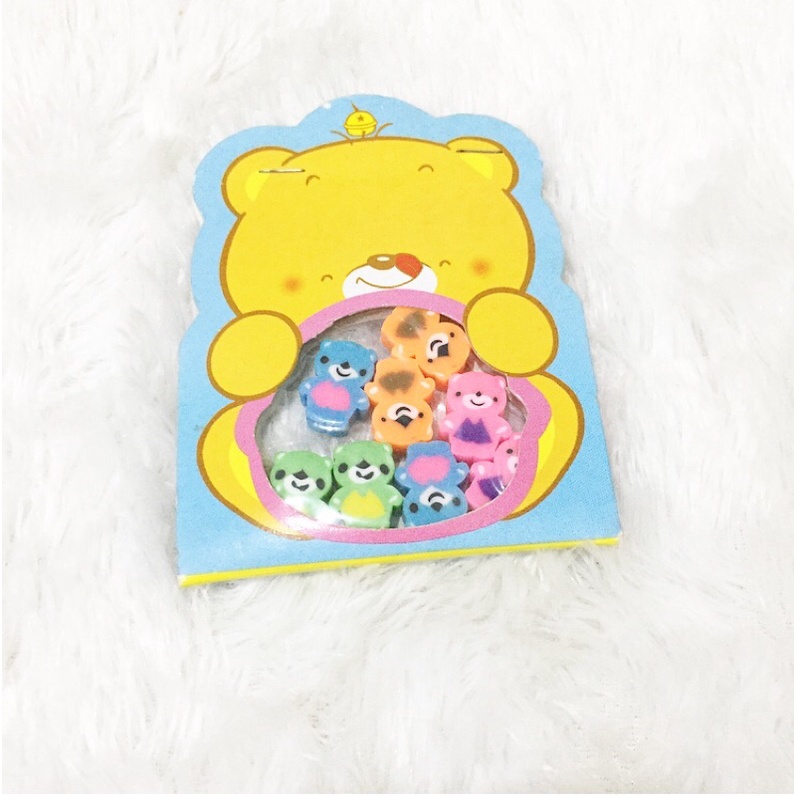 

ATK Set Mini Teddy Bear Box Eraser Penghapus Pensil Cute Unik Hobi Koleksi Alat Tulis Anak