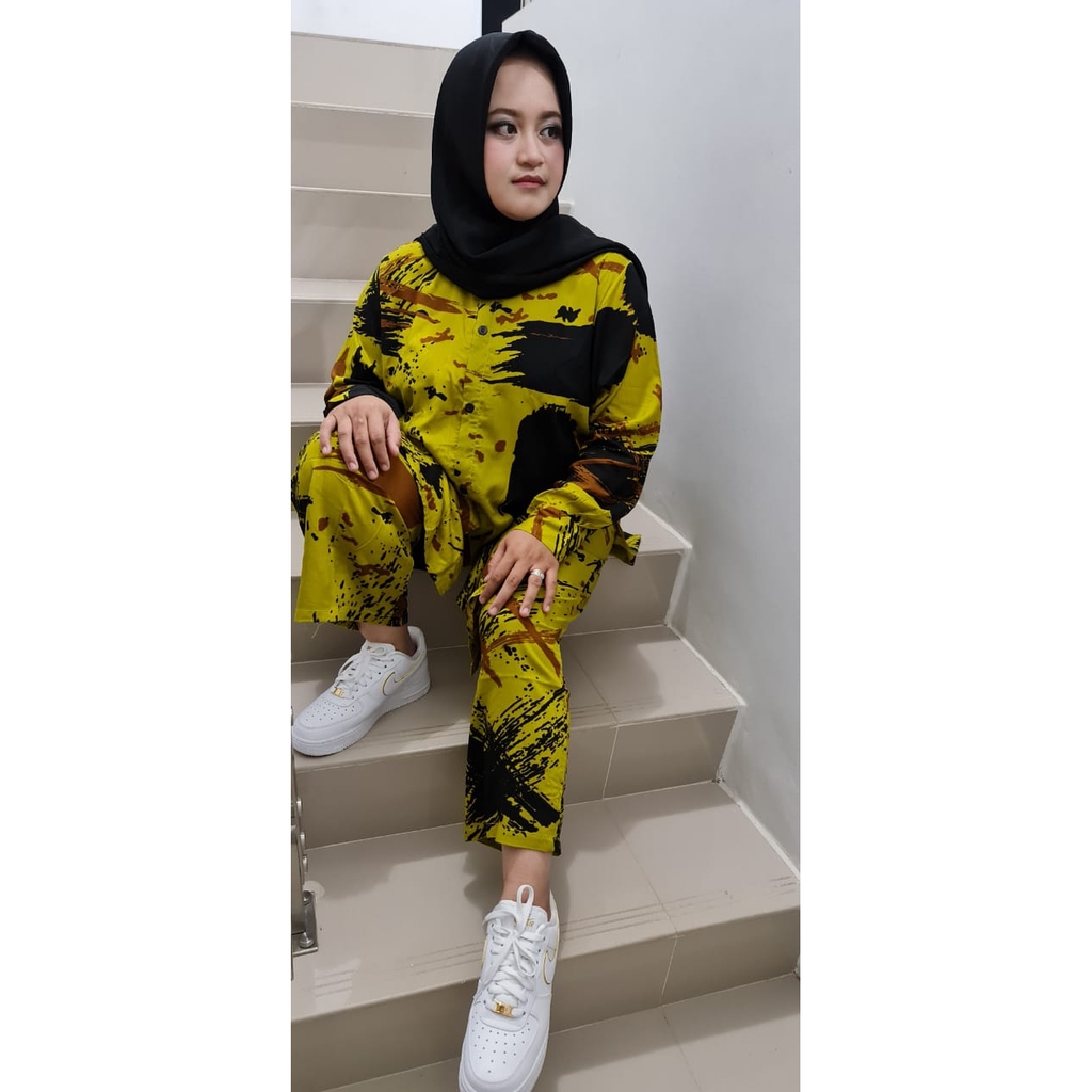 ZAHRA - Setelan Wanita BIG SIZE Tie Dye