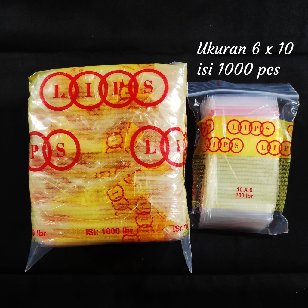 Plastik Klip uk 6x10 (1000 lbr), plastik obat, plastik zipper