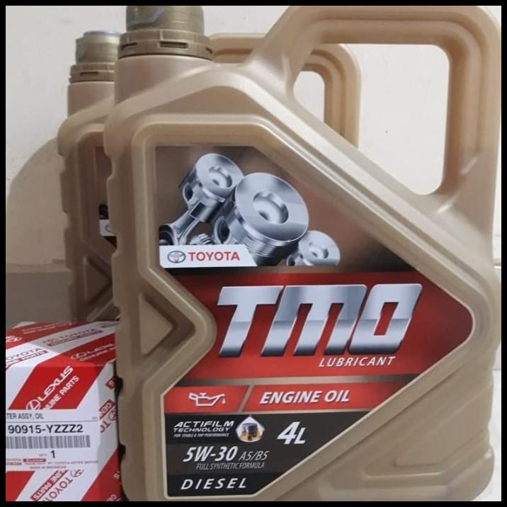 Paketan Ganti Oli Mesin Tmo Gold 5W30 + Filter Oli Fortuner