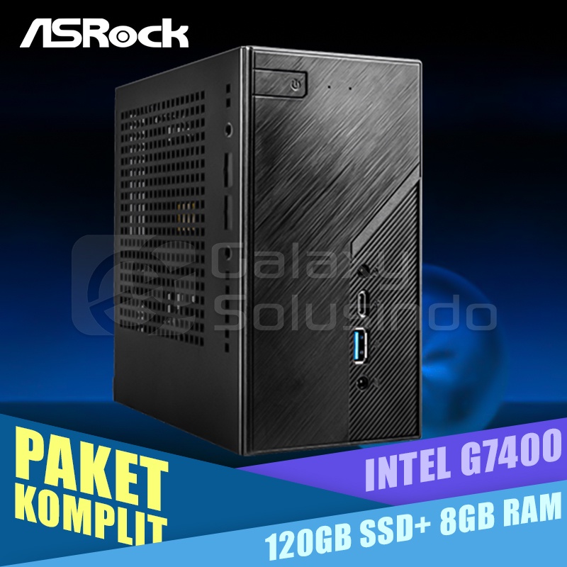 PAKET Asrock DESKMINI B660 Intel Pentium Gold G7400 + SSD 120Gb + Memory 8GB - PC Mini