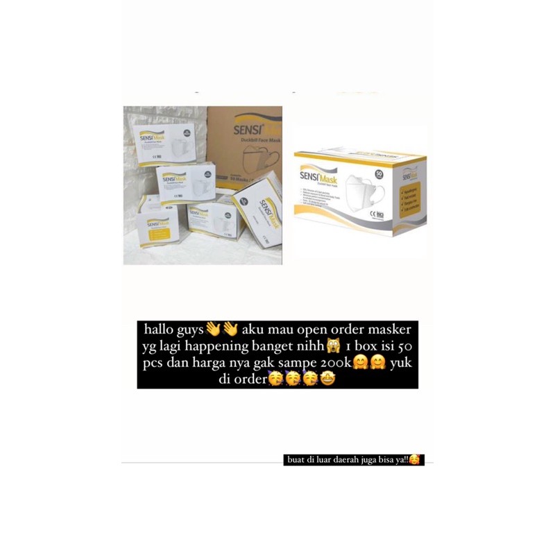 MASKER SENSI DUCKBILL