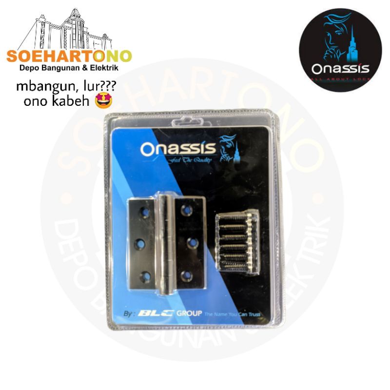 Engsel Onassis 325 Eco Black (3inch)