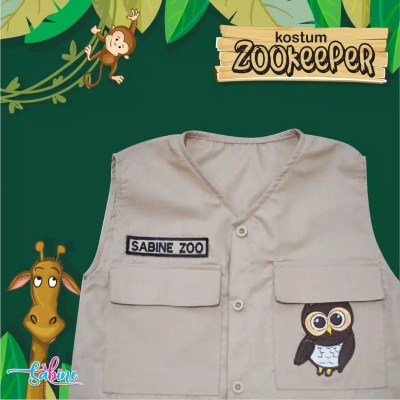 READY JKT BAJU Costum ADVENTURE TAMAN SAFARI PUNCAK ZOO PROFESI ULAN TAHUN COWOK CEWEK DUFAN JUNGLE