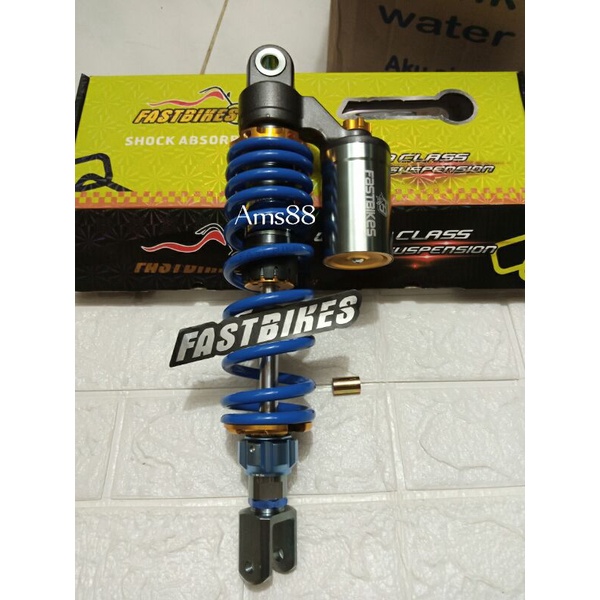 SHOCKBREAKER SHOCK MATIC TABUNG ATAS SERIES BLUE GREY- SHOCK BELAKANG UKURAN 310MM 330MM MOTOR MATIC MIO BEAT SCOOPY FINO VARIO FI -VARIO 125 -150