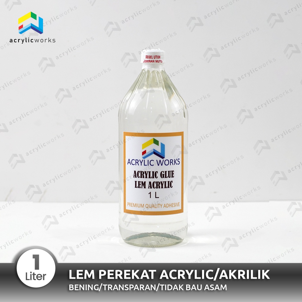 

Lem Acrylic/Akrilik 1 Liter I Transparan I Tidak Bau Asam