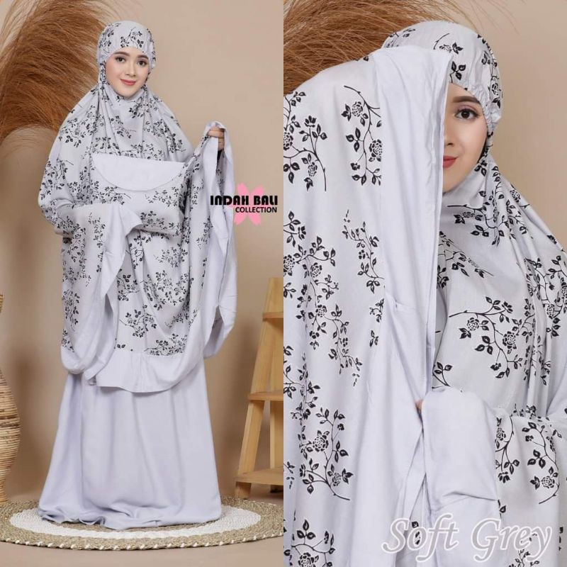 MUKENA BALI  SERUNI MOTIF ATAS SUPERJUMBO II AZKADINA II SUJU ZAIDA SUPERJUMBO