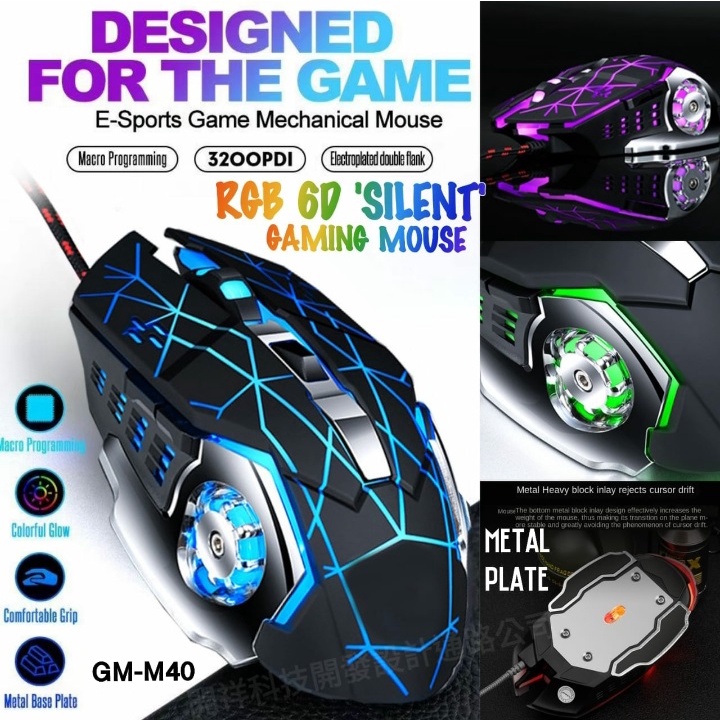 Berbagai Varian Mouse Gaming RGB / Office / Laptop X1 / X5 / M40.